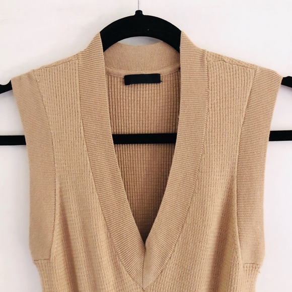 ATM Sleeveless Sweater Tank Dress Latte Revolve M - Picture 5 of 8
